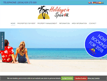 Tablet Screenshot of holidaysinspain4u.com